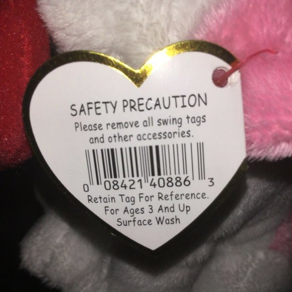 Lot of 2 TY Beanie Babies Valentine Armore & Amora - Picture 3 of 12